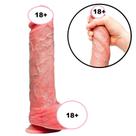Prótese 25,0 x 4,8cm Feito em silicone com Testículo, Ventosa