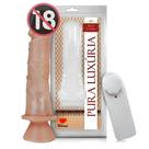 Prótese Com Vibro E Ventosa Feminino Ponto G 18 X 4,4 cm