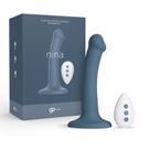 Prótese Estimulador com Ventosa e Vibração Recarregável Go Vibe Nina Azul