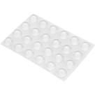 Protetor Adesivo Multiuso, 12 mm, com 24 Peças, Vonder