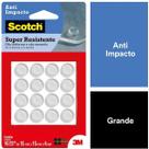 Protetor ANTI-IMPACTO 3M SCOTCH Redondo Grande 16 Unidades Protetor ANTI-IMPACTO 3M SCOTCH Redondo Grande 16 Unidades