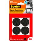 Protetor Antideslizante 3M Scotch Redondo Preto Extra Grande
