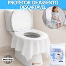 Protetor Assento Vaso Sanitário Descartável c/ Adesivo Plástico Infantil Impermeável Kit 30 MONOLO -