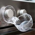 Protetor Botão de Fogão á Gás Tampa CookTop Forno Cozinha Trava de Segurança Transparente Proteção Criança Bebês Acessório Resistente Durável