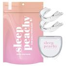 Protetor Bucal Noturno CUSTMBITE Sleep Peachy, Transparente, Pacote com 2