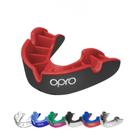Protetor bucal OPRO Silver Youth Moldable preto/vermelho