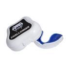 Protetor Bucal Profissional Venum Challenger Simples Com Estojo - Branco e Azul
