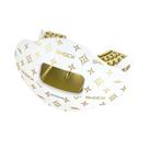 Protetor bucal Shock Doctor Max Airflow Protetor labial branco/dourado Lux Protetor bucal Shock Doctor Max Airflow Protetor labial branco/dourado Lux