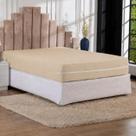 Protetor Capa de Colchão Bege Cama Box Malha Queen Premium