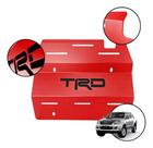 Protetor Carter Hilux Trd 2005 A 2015 Vermelho Aço Reforçado