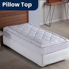 Protetor Colchão Pillow Top Solteiro 88x188x4cm Percal 400 Fios Extra Macio Toque De Plumas