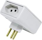 Protetor Contra Queda de Energia Eletrica, Com 2 Tomadas - Branco 127v 10A