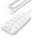 Protetor contra sobretensão Power Strip Anker 351 12 tomadas 3 USB