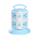 Protetor contra surtos de régua de energia - Torre de régua de energia com 3 portas USB e 8 plugues de soquete universais, cabo de extensão de 6,6 pés de comprimento - Estação de carregamento universal Vert