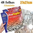 Protetor de alumínio para Fogão com 48 unid, forra Fogão, Alumínio, Tradicional, Higiene