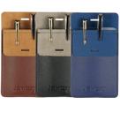 Protetor de Bolso Jvwtzxy Kit com 3 Porta Canetas de Couro