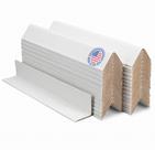 Protetor de borda de papelão, embalagem IDL, 5 x 5 x 30 cm - pacote com 50