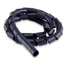 Protetor De Cabos Espiral 16mm X 2 Metros Preto Beltools