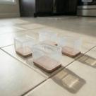 Protetor de cadeira anti ruido Pezinho Cadeira Mesa Silicone Lavável 4 Unidades Mesa