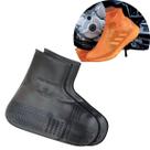 Protetor de Calçado Impermeável Capa de Chuva Tênis Sapato Preto Silicone - (Tam P-M-G) - Pioneira