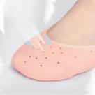 Protetor de Calcanhar Silicone Para Pé Sola Par de Calcanheira Unissex Gel Hidratante Rachados Fissu