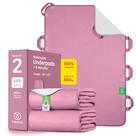 Protetor de Cama Impermeável Improvia 86x132 cm com 8 Alças Pacote com 2 Protetor de Cama Impermeável Improvia 86x132 cm com 8 Alças Pacote com 2