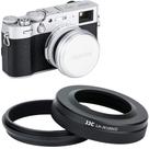 Protetor de capuz de lente e adaptador de filtro de 49 mm para Fujifilm X100