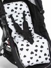 Protetor de Carrinho Momis Petit LOVE Preto e Branco