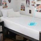 Protetor de colchão GRT Twin XL impermeável 80x39cm branco, 1 pacote
