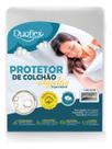 Protetor de Colchão Solteiro King Impermeável Malha Algodão Duoflex 100x200x30cm Branco
