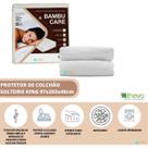 Protetor de Colchão Solteiro King Impermeável Theva Bambu Care 97x203x40