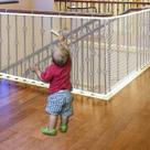 Protetor de corrimão de malha Baby Gate JIFTOK 457x81 cm branco