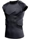Protetor de costela de futebol juvenil COOLOMG Black XL