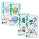 Protetor de escova de dentes Steripod Clip-On multicolorido (pacote 4)
