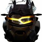 Protetor de Farol com Lente Colorida em Aço + Acrilico Bmw F900 F850 GS Adv