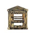 Protetor de Interfone N02 Alumínio Fundido Ouro Pincelado Ouro Minas