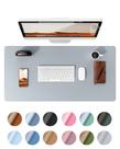 Protetor de mesa Ysagi Leather impermeável cinza claro 80x40cm