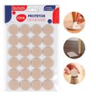 Protetor de Móveis Redondo CLINK 32 Peças Feltro Adesivo 2,5 cm x 0,3 cm para Pisos e Superfícies