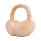 Protetor De Orelha De Pelúcia Macio De Cor Sólida, Abafador De Orelha Quente Para Inverno, Proteção
