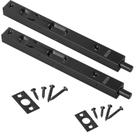 Protetor de parafuso deslizante oculto Dluno Bolt Lock 20 cm preto Protetor de parafuso deslizante oculto Dluno Bolt Lock 20 cm preto