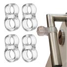 Protetor de parede Door Stopper KAMOON Silicone Clear (4 unidades)