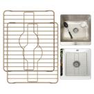 Protetor de pia Better Houseware Metal Grid Almond 41x31cm, pacote com 2