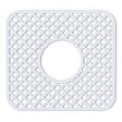 Protetor de pia de silicone BEHOK 31x29cm Lozenge Pattern branco
