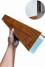 Protetor De Porta Contra Umidade Premium Madeira 80x3,6x10 Marrom
