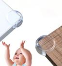Protetor De Quina Para Escrivaninha E Mesa Kit 8 Peças Silicone Transparente Segurança Infantil 8p