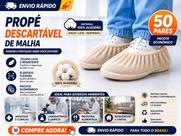Protetor De Sapato Prope Malha Simples 50 Pares Tamanho Unico