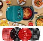 Protetor De Silicone Para Fritadeira Airfryer Quadrada 19cm