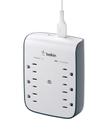 Protetor de sobretensão Belkin 6-Outlet com 2 portas USB-A 900 Joules