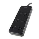 Protetor de sobretensão Philips SPC6066BB/37 6-Outlet 1080J 2,4 m