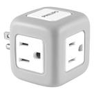 Protetor de sobretensão Philips SPP3002GR/37 Extensor de 3 tomadas cinza